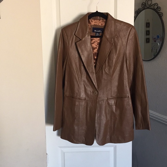 denim and company leather jacket